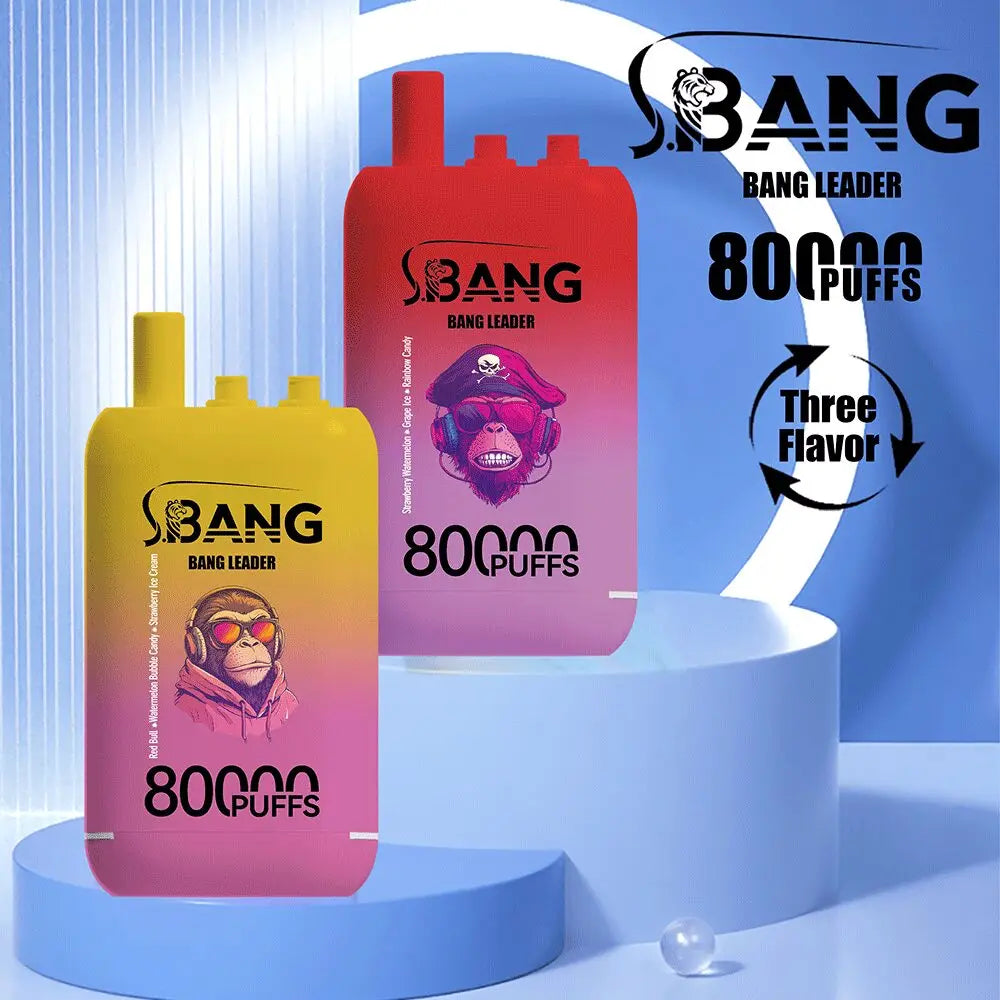 Bang Leader 80000 Puffs 3-i-1 Triple Flavors Disposable Vape (10st - Box) (2st Minst eller mer)