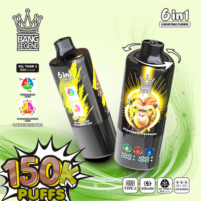 Bang Legend 150000 Puffs 6 in 1 Disposable Vape (10st - Box)