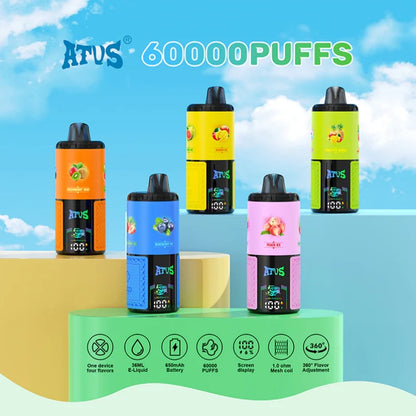 ATVS Warship 60000 Puffs 60k 4-in-1 Flavors Disposable Vape (10st - Box)