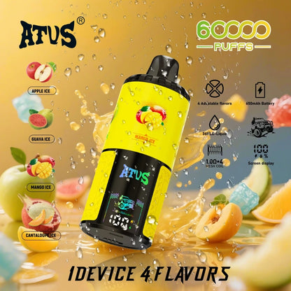 ATVS Warship 60000 Puffs 60k 4-in-1 Flavors Disposable Vape (10st - Box)