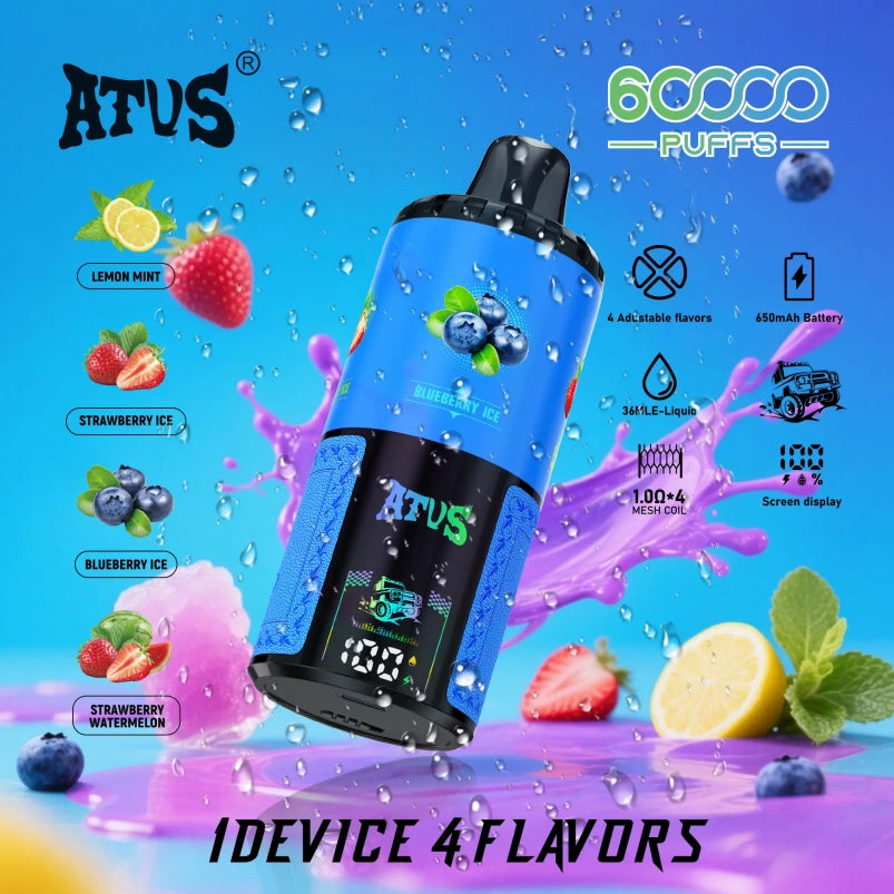 ATVS Warship 60000 Puffs 60k 4-in-1 Flavors Disposable Vape (10st - Box)