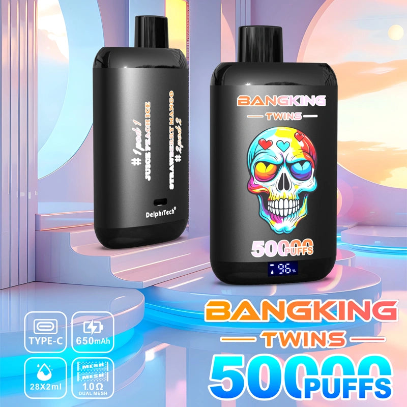 Bang King Twins 50000 Puffs 50k Double Flavor Disposable Vape (10st - Box)