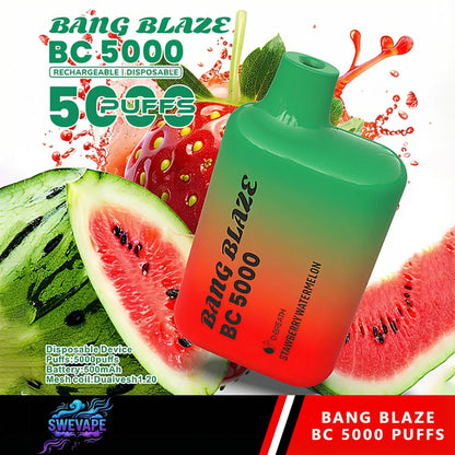 Bang Blaze BC 5000 Puffs - Smooth 5K Rechargeable Disposable Vape (10st - Box)