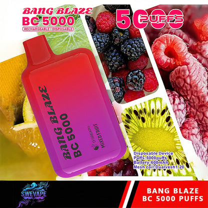 Bang Blaze BC 5000 Puffs - Smooth 5K Rechargeable Disposable Vape (10st - Box)