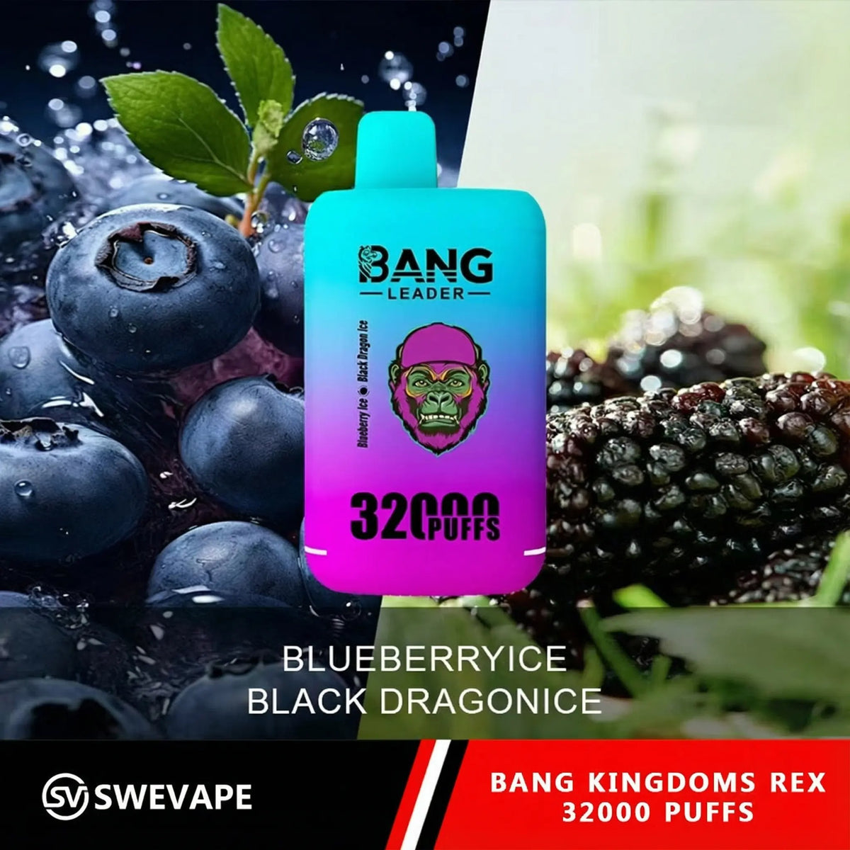 Bang Leader (Kingdoms Rex) 32000 Puffs Double Flavour Vape (10st - Box)