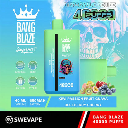 Bang Blaze 40000 Puffs 40k Double Flavors Disposable Vape (10st - Box) (2st Minst eller mer)