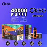 OKSO ShiSha Max 40000 Puffs 40k Adjustable Airflow Disposable Vape (10st - Box)