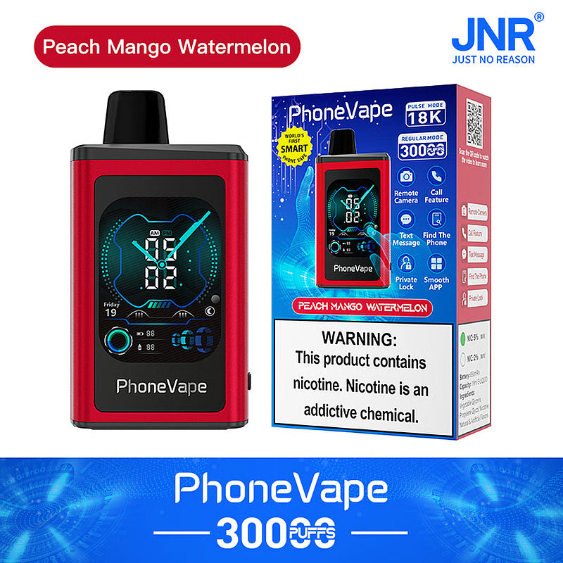 JNR PhoneVape 30000 Puffs Disposable Vape (10st - Box)