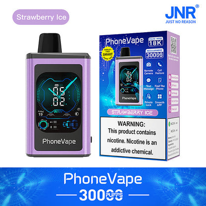 JNR PhoneVape 30000 Puffs Disposable Vape (10st - Box)