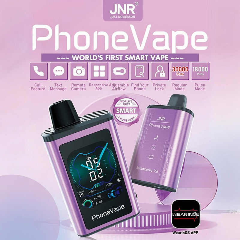 JNR PhoneVape 30000 Puffs Disposable Vape (10st - Box)