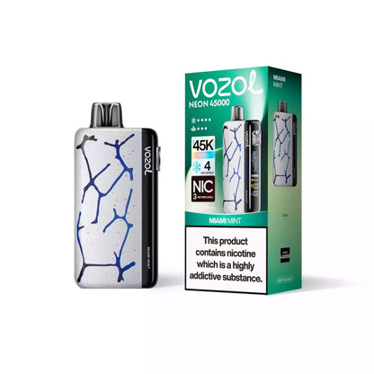 Vozol Neon 45000 Puffs 45K Justerbar isnivå engångsvape (10st - Box)