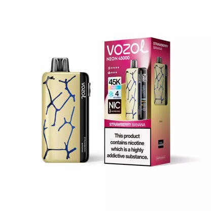 Vozol Neon 45000 Puffs 45K Justerbar isnivå engångsvape (10st - Box)