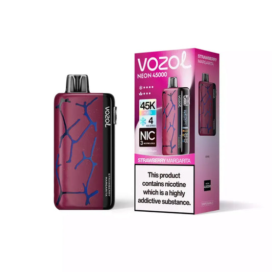 Vozol Neon 45000 Puffs 45K Justerbar isnivå engångsvape (10st - Box)