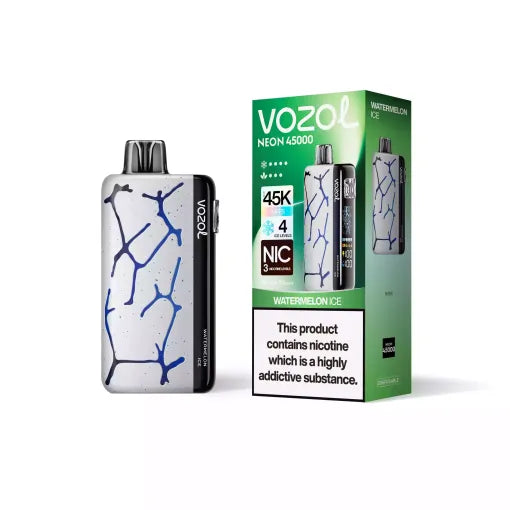 Vozol Neon 45000 Puffs 45K Justerbar isnivå engångsvape (10st - Box)