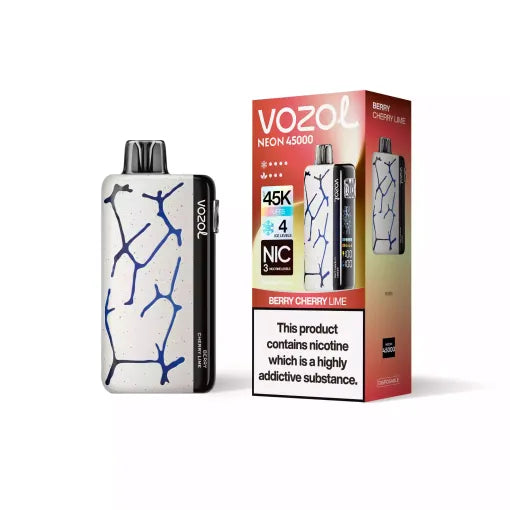 Vozol Neon 45000 Puffs 45K Justerbar isnivå engångsvape (10st - Box)