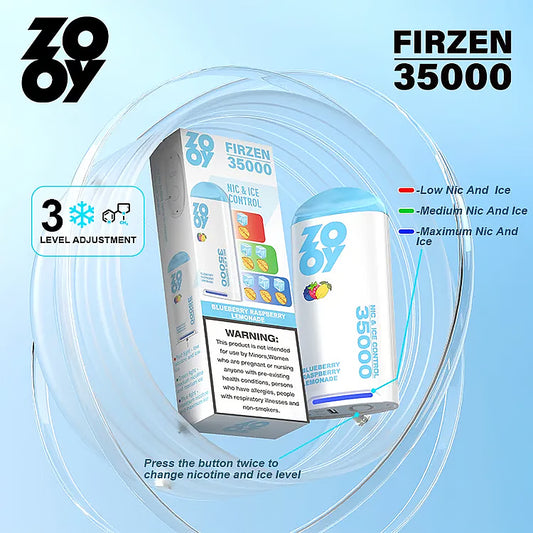 ZOOY FIRZEN 35000 Puffs 35K Adjustable Nicotine Disposable Vape (10st - Box)