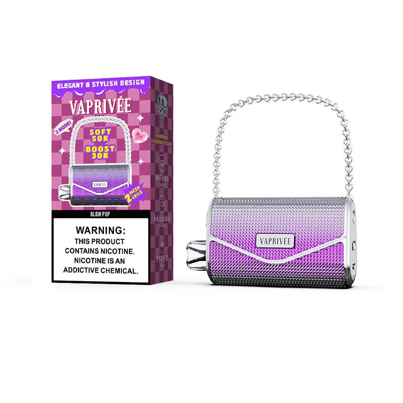 Vape 50000 Puffs 50k Disposable Vape – LED-display Diamond Handbag Style Design (10st - Box)